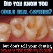 Tooth decay can't be cured